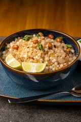 Sabudana khichdi Khichadi is an Indian Fasting Recipe Vrat food consumed during navratri, ekadashi, ganesh chaturthi