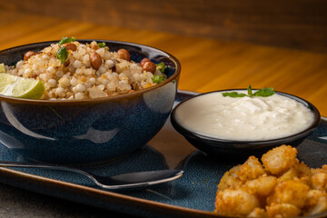 Sabudana khichdi Khichadi is an Indian Fasting Recipe Vrat food consumed during navratri, ekadashi, ganesh chaturthi