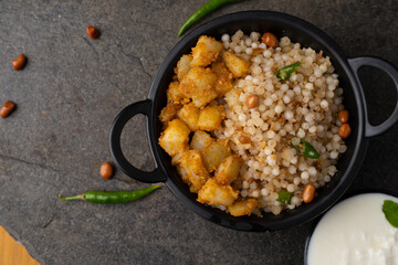 Sabudana khichdi Khichadi is an Indian Fasting Recipe Vrat food consumed during navratri, ekadashi, ganesh chaturthi
