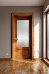 empty room with white wall and window