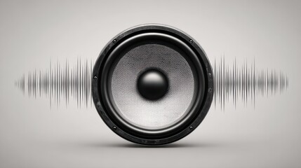 Large Black And Silver Speaker