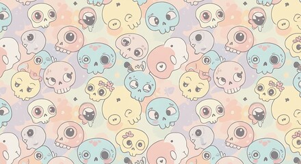 Pastel Skull Garden