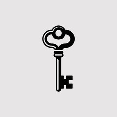 vector illustration of a key