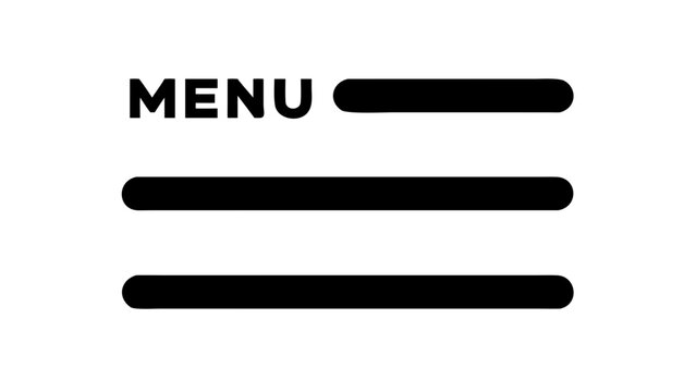Three horizontal lines symbol three lines parallel