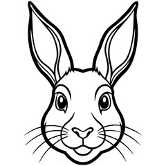 Rabbit Head Vector