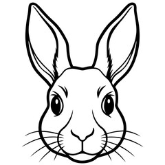 Rabbit Head Vector