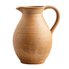 Ceramic pitcher isolated on transparent background