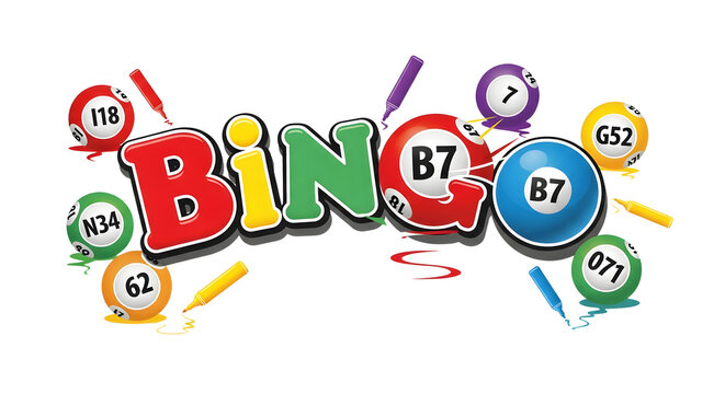 Colorful Bingo Game Illustration