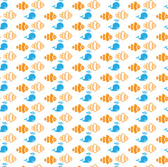 SEAMLESS PATTERN WITH FISH