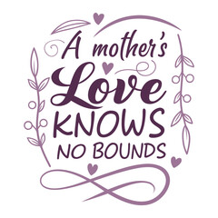 A heartfelt typography design celebrating a mother’s endless love, featuring elegant, flowing letters that convey warmth, care, and boundless affection.
