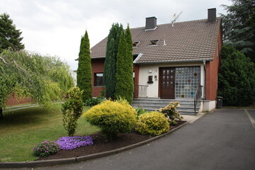 Old rectory in 52399 Bürgewald (formerly Morschenich-Alt), North Rhine-Westphalia, Germany, on June 15, 2013.