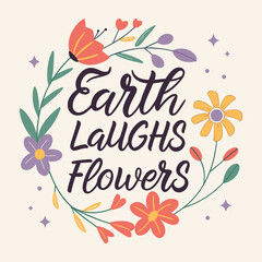 A cheerful typography design reading 