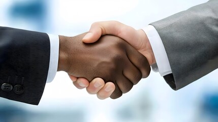 Businessmen Diverse Hands Shaking Deal Agreement Partnership
