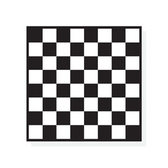 Obraz premium Checker chess board vector template black