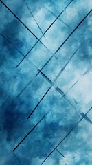 Abstract art in blue tones with linear design for modern backgrounds and creative projects use, cool design  | empty template for personalized use