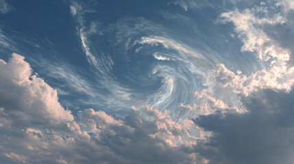 Beautiful sky with swirling clouds aesthetic background nature cloudscape heaven wallpaper scenic weather