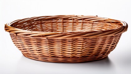 Obraz premium wicker basket isolated on white