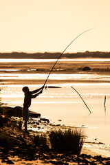 fishing in the sea
