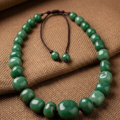 Ethnic jade necklace