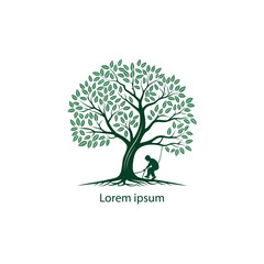 tree logo design vector 