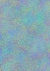 Abstract pastel texture with iridescent blue, green, and purple hues.