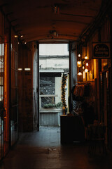old alley with street