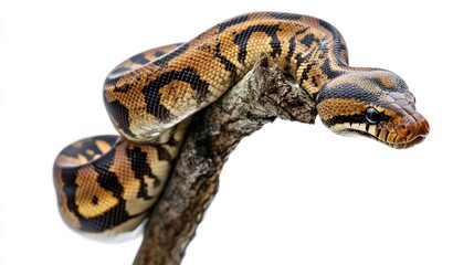 Fototapeta premium Snake on branch, detailed view