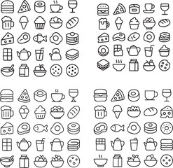 Food Icons Set.