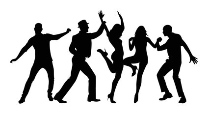 Diverse professionals celebrating success together group people