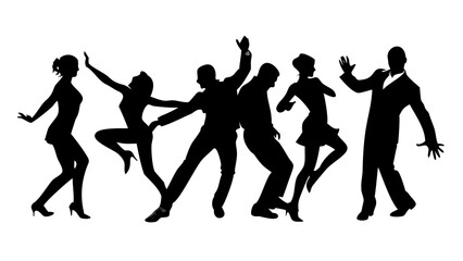 Professional person with briefcase and tie silhouette businessman