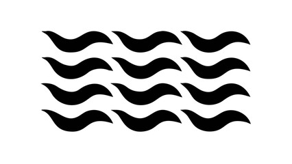 Swirling Black Smoke Wisps on Transparent Background abstract