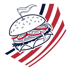 4th of july vector illustration