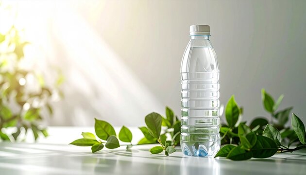 Fresh Clear Water in a Plastic Bottle A Refreshing and Hydrating Concept