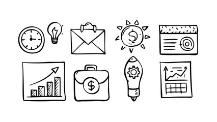 Business Person Holding a Briefcase and a Lightbulb idea