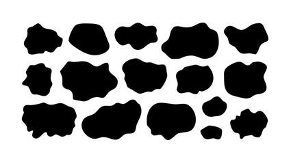 Abstract Irregular Shapes Arrangement vector