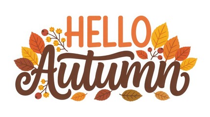 Autumnal Equinox First Day of Fall Season Change Harvest Leaves Nature Balance Day Night Background Illustration