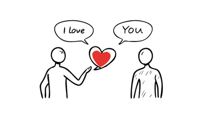 Simple Red Heart Shape love symbol