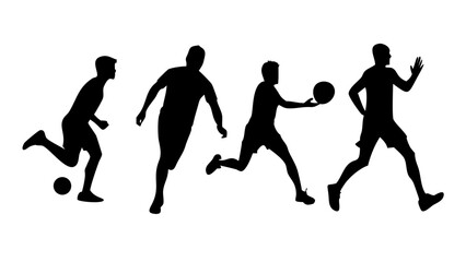 Minimalist black silhouette of a person in a yoga pose vector