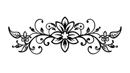 Intricate floral drop earring silhouette floral earring jewelry