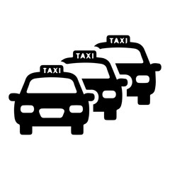 taxi silhouette icon