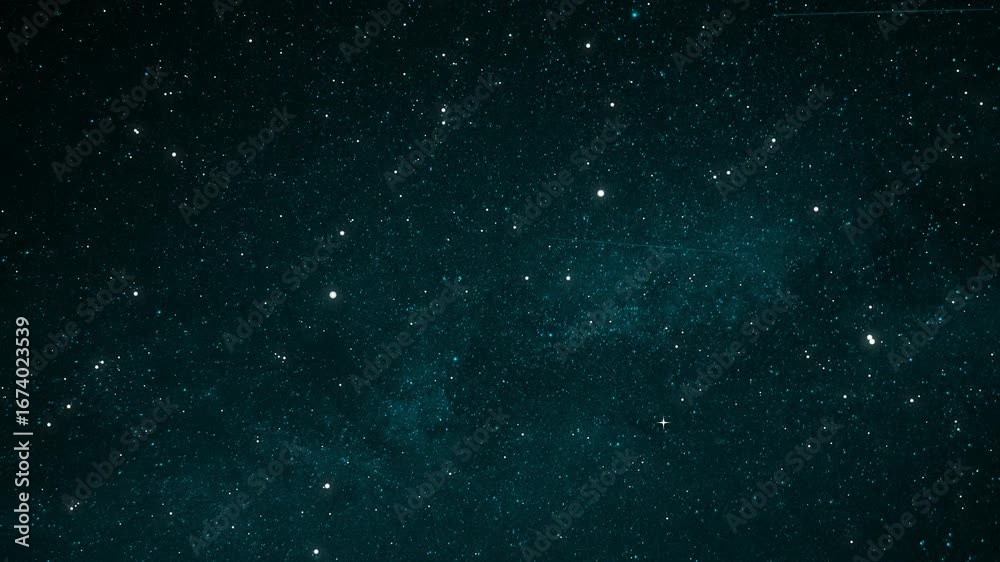 Canvas Prints flying through the stars and blue nebula in space. galaxy exploration through outer space towards gl