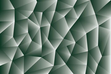 Abstract triangle shape gradient background | 3d look geometric random pattern | Olive-white vector illustration 