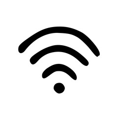 Wifi Network Connection Hand Drawn Doodle Vector Icon
