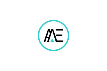 Obraz premium AAE Logo Design Bold, Modern Branding with Letter-Based Identity for Business, Tech & Creative Use 