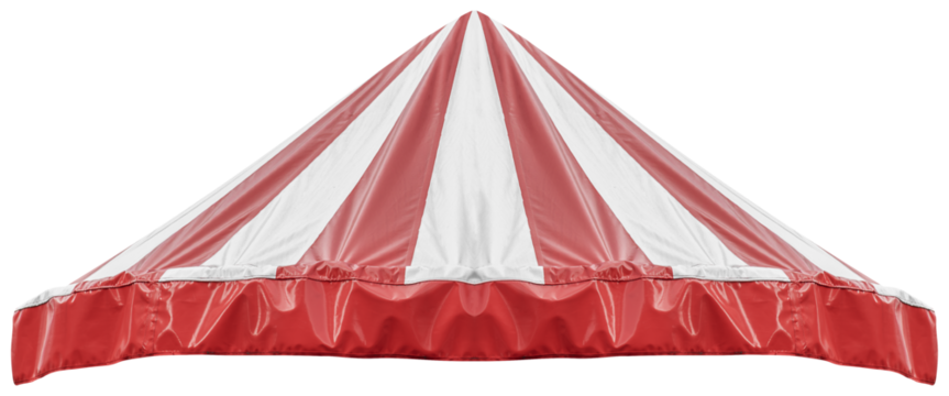 Red and white pattern canvas pavilion - Powered by Adobe