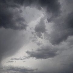 photo of sky covered with dark clouds.