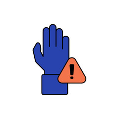 preventive icon outline editable stroke line drawing eps