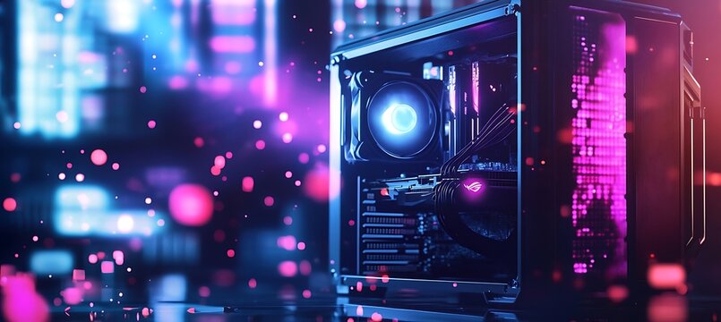 Custom gaming pc build with rgb lighting and powerful components for ultimate performance and aesthetics