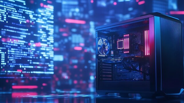 Custom gaming pc build with rgb lighting and high performance components for esports and streaming setup