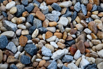 Colorful rocks on the ground